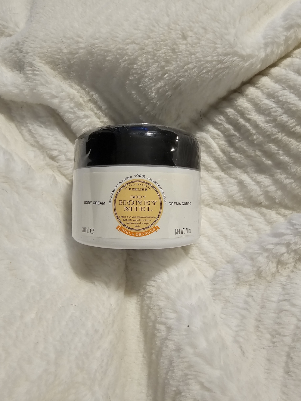 Perlier Honey Miel & Orange Body Cream - 100% Organic Italian Honey - 7.0 oz